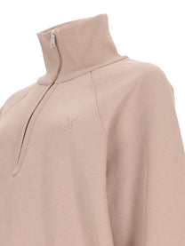 Ami Paris Unisex Embroidered Sweatshirt Beige, view 3