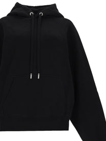 Ami Paris Unisex Felpa Con Ricamato Black