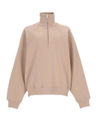 Ami Paris Unisex Embroidered Sweatshirt Beige