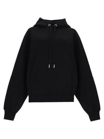 Ami Paris Unisex Felpa Con Ricamato Black