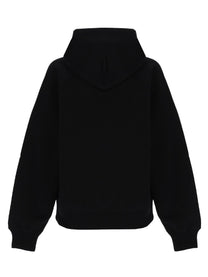 Ami Paris Unisex Felpa Con Ricamato Black