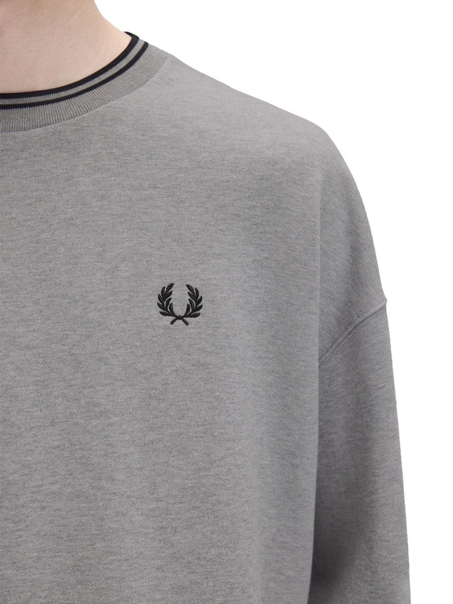 Fred Perry Men's Sweatshirt Grey, view 4