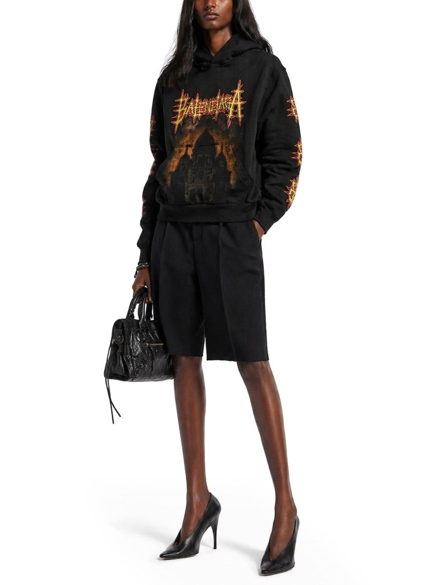 Balenciaga Women's Felpa Con Black