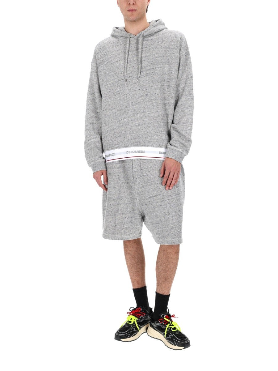 Dsquared2 Men's Felpa Con Grey