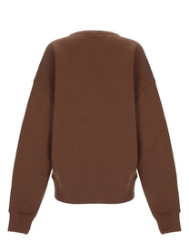 Ami Paris Women's Sweatshirt Brown, view 2