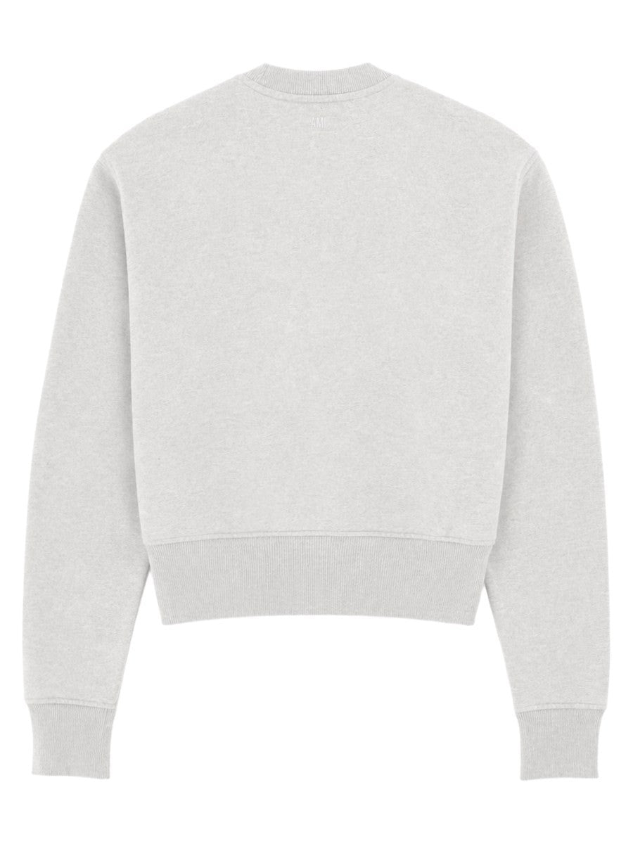 Ami Paris Women's Felpa Con Grey