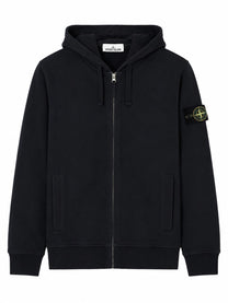 Stone Island Men's Felpa Con Patch Zip Blue