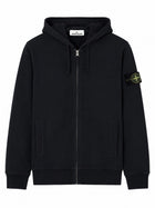 Stone Island Men's Sweatshirt with Patch Zip Blue