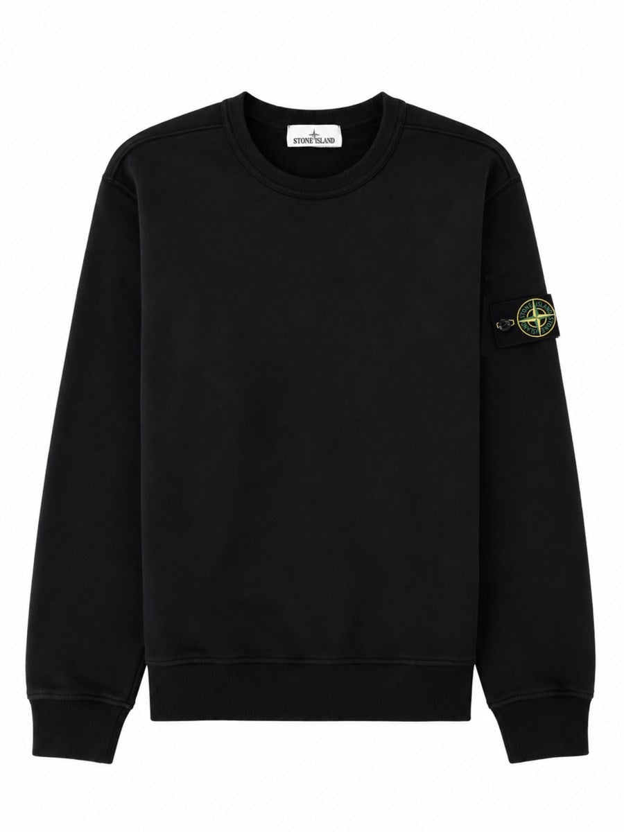 Stone Island Men's Sweatshirt with Patch Black