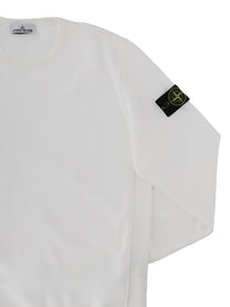 Stone Island Men's Felpa Con Patch White