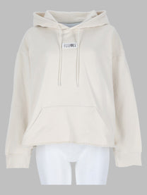 MM6 Maison Margiela Women's Felpa Con Patch White