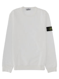 Stone Island Men's Felpa Con Patch White