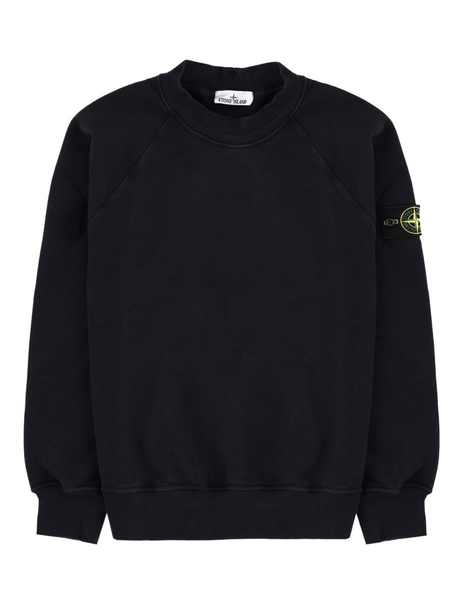 Stone Island Men's Sweatshirt with Patch Blue