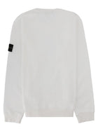Stone Island Men's Sweatshirt with Patch White, view 2