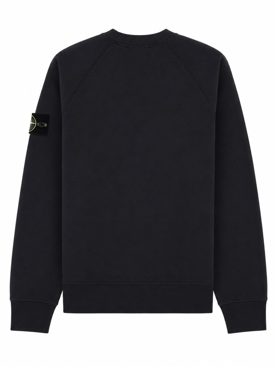Stone Island Men's Sweatshirt with Patch Blue, view 2