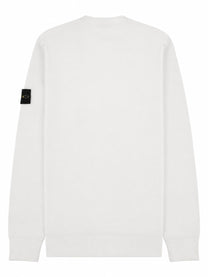 Stone Island Men's Felpa Con Patch White