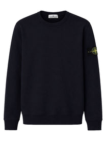 Stone Island Men's Felpa Con Patch Blue