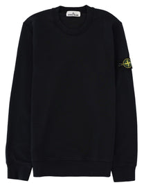 Stone Island Men's Felpa Con Patch Blue