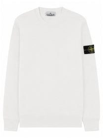 Stone Island Men's Felpa Con Patch White