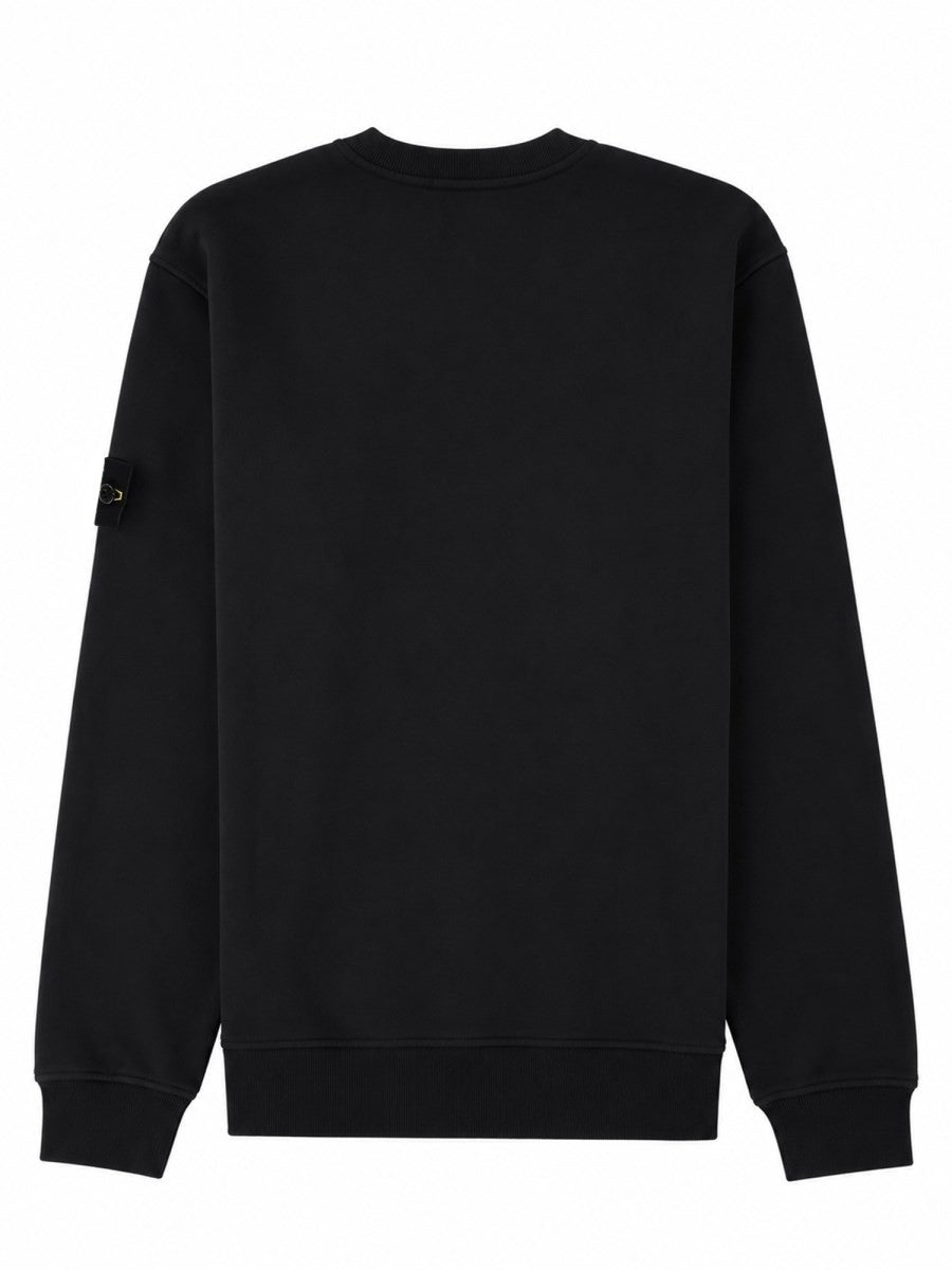 Stone Island Men's Sweatshirt with Patch Black