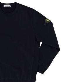 Stone Island Men's Felpa Con Patch Blue