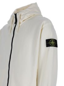 Stone Island Men's Felpa Con Patch White