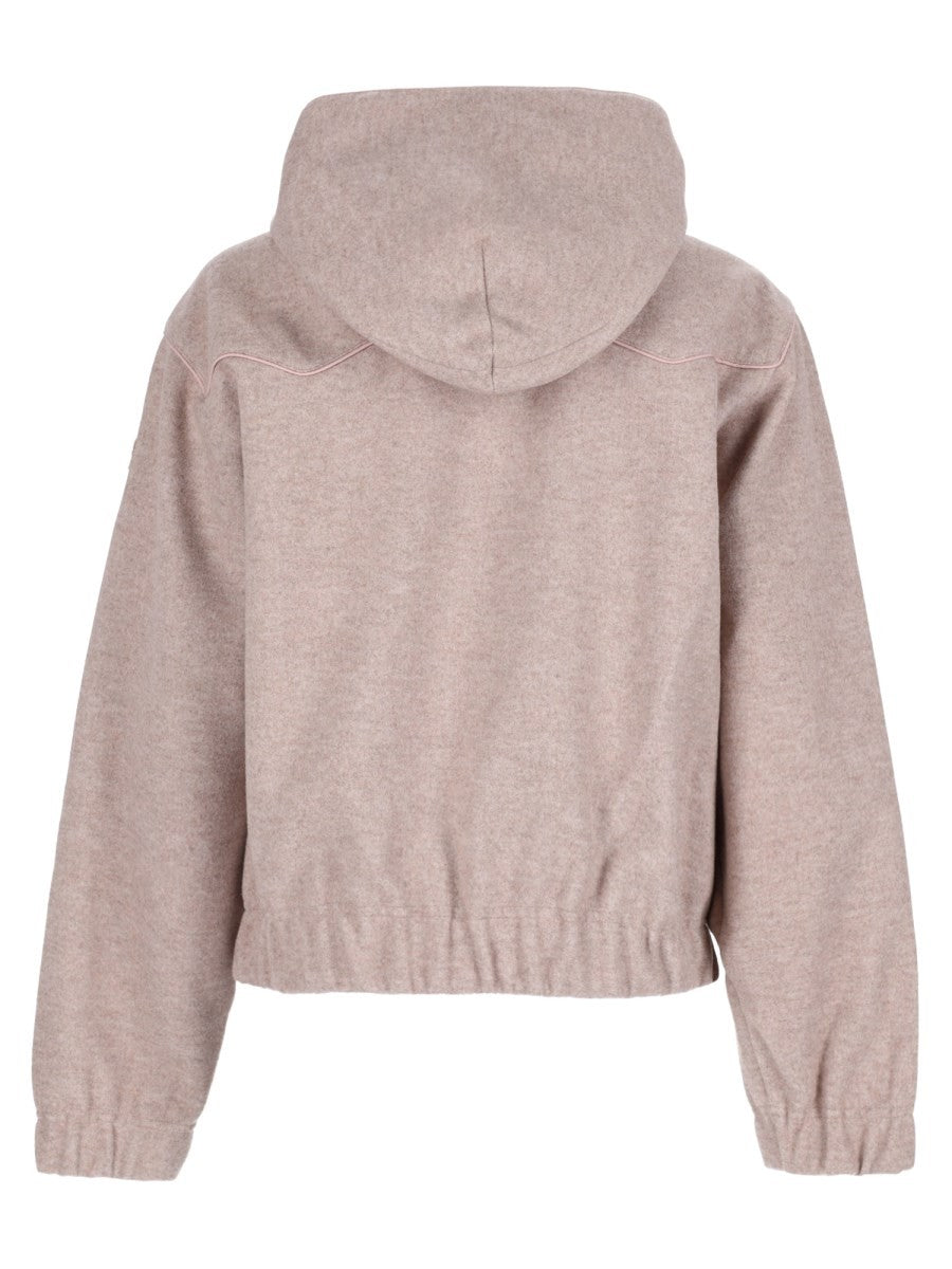 Moncler Grenoble Women's Sweatshirt with Patch Blue