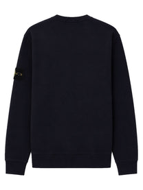 Stone Island Men's Felpa Con Patch Blue