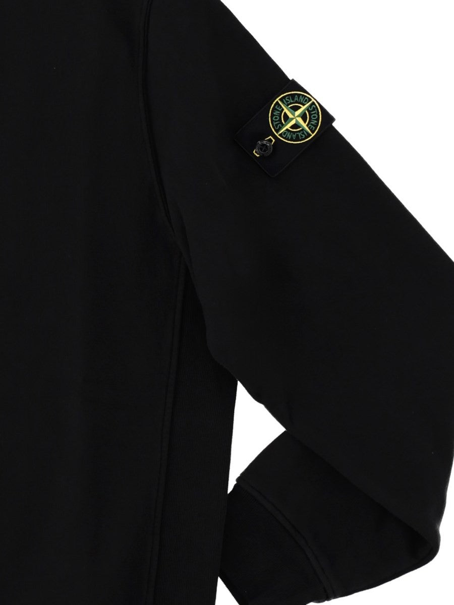 Stone Island Men's Sweatshirt with Patch Black