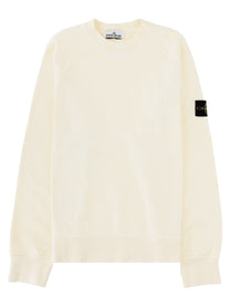 Stone Island Men's Felpa Con Patch White