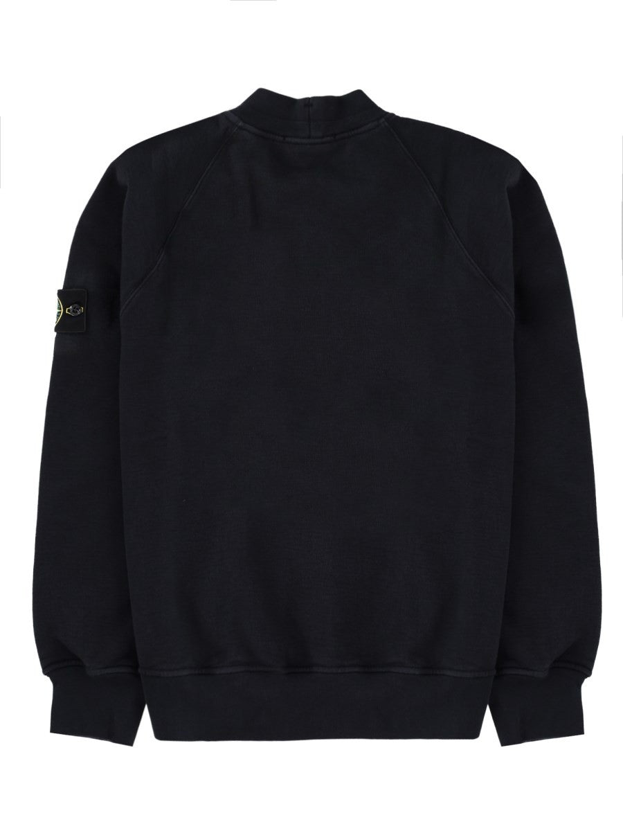 Stone Island Men's Sweatshirt with Patch Blue, view 2