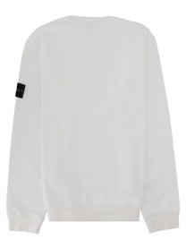 Stone Island Men's Felpa Con Patch White