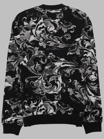 Versace Jeans Couture Men's Felpa Con Stampa Black