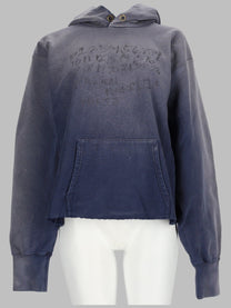 Maison Margiela Women's Felpa Con Stampa Blue