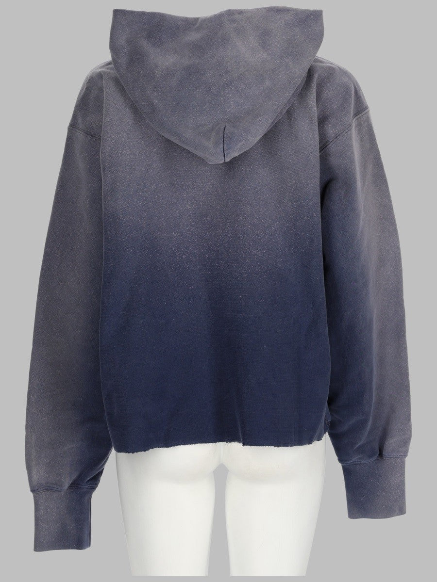 Maison Margiela Women's Felpa Con Stampa Blue
