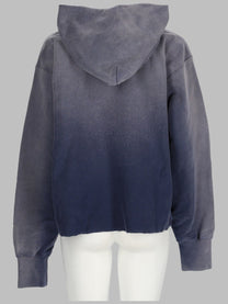 Maison Margiela Women's Felpa Con Stampa Blue