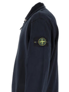 Stone Island Men's Sweatshirt with Zip Short Patch Blue, view 3