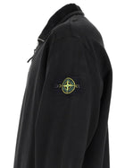 Stone Island Men's Sweatshirt with Zip Short Patch Black, view 3