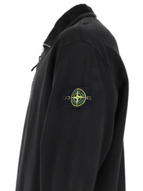 Stone Island Men's Sweatshirt with Zip Short Patch Black, view 3