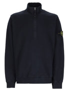 Stone Island Men's Sweatshirt with Zip Short Blue