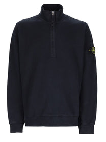 Stone Island Men's Felpa Con Zip Corta Blue