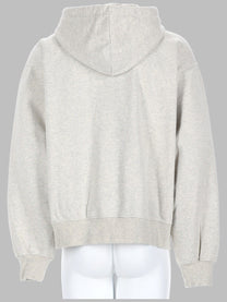 Drôle de Monsieur Men's Felpa Con Zip Cappuccio Grey