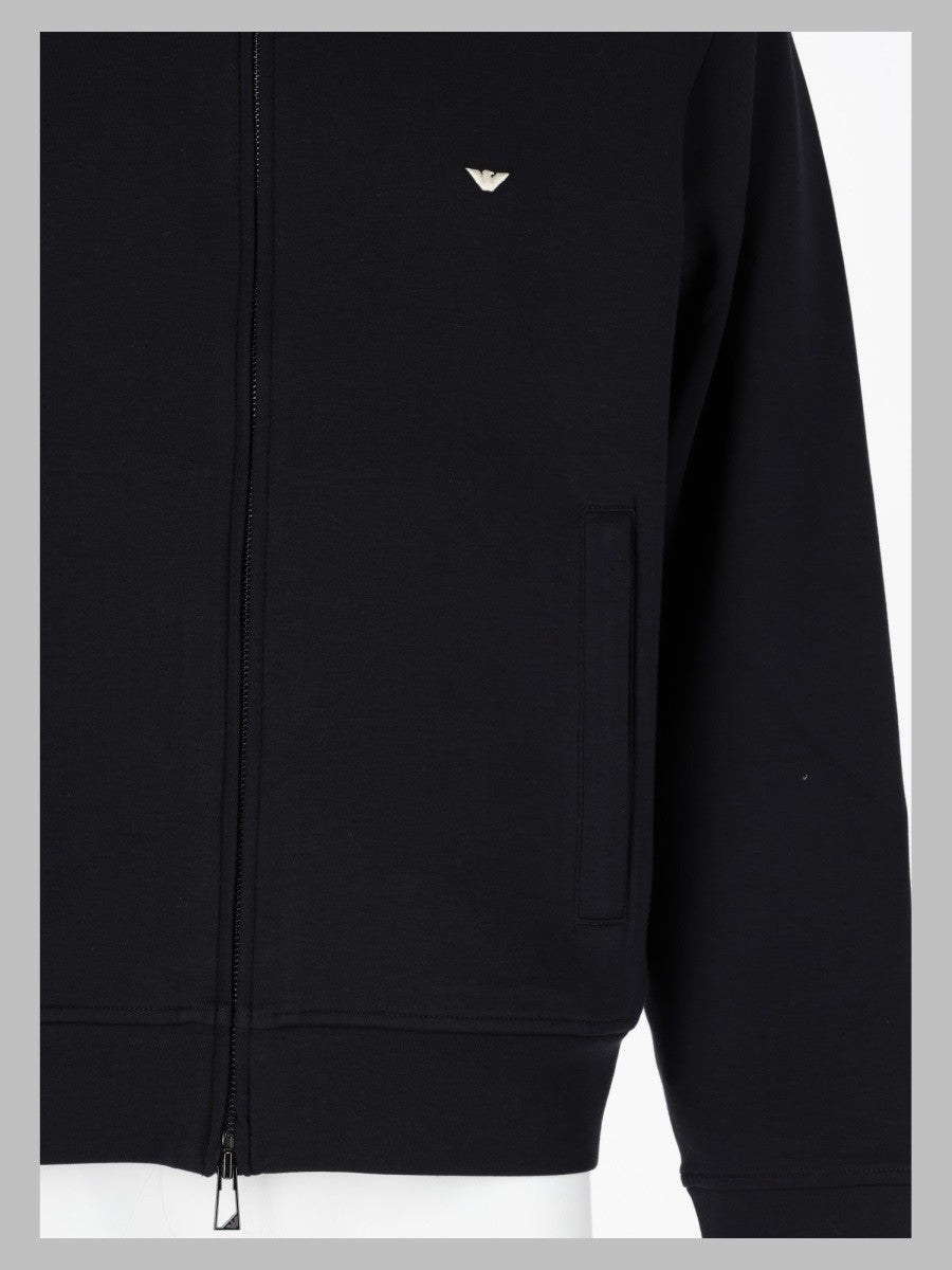 Emporio Armani Men's Felpa Con Zip Blue