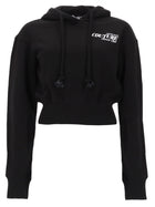 Versace Jeans Couture Women's Crop Sweatshirt Black