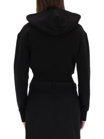 Versace Jeans Couture Women's Felpa Cropped Con Black