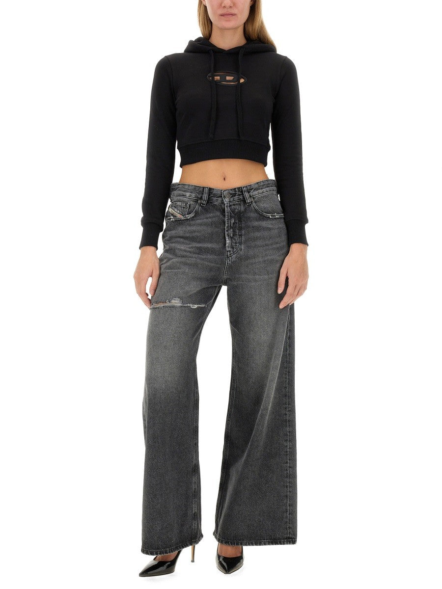 Diesel Women's Slimmy Sweatshirt Black Diesel