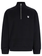 Maison Kitsuné Men's Zip Fox Head Sweatshirt Black