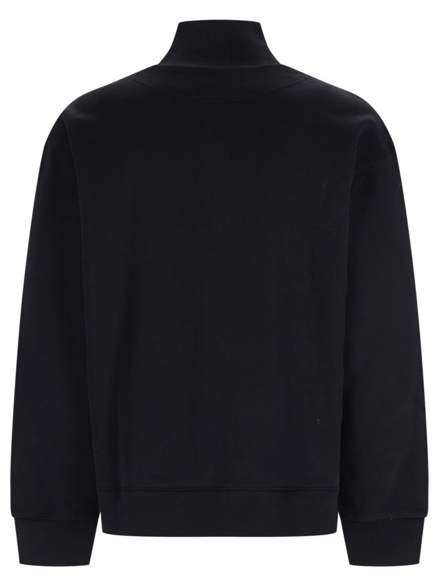 Maison Kitsuné Men's Zip Fox Head Sweatshirt Black