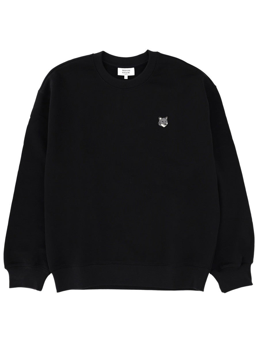 Maison Kitsuné Men's Fox Head Sweatshirt Black