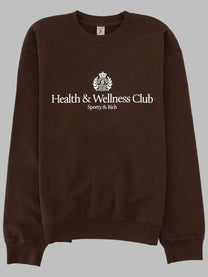 Sporty &amp; Rich Unisex Felpa Girocollo Con Brown